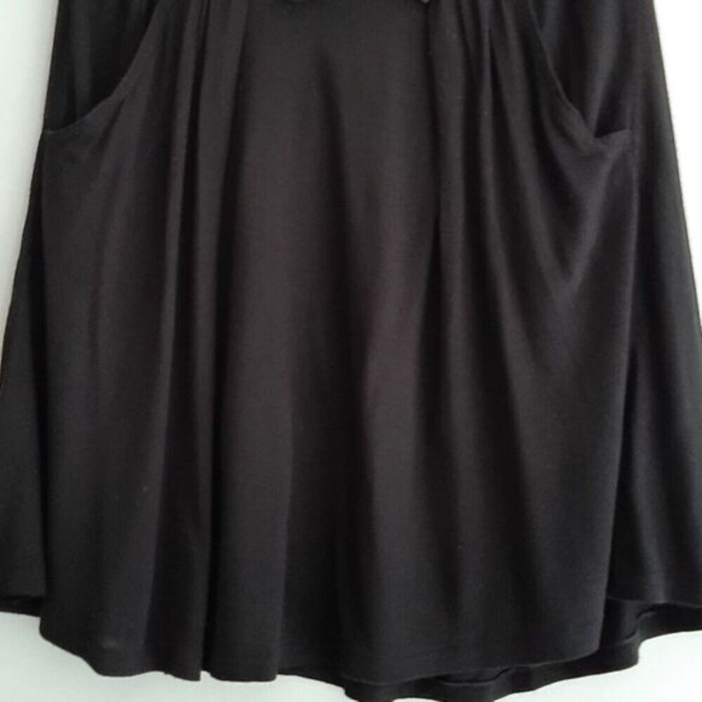 UNITED COLORS OF BENETTON | Italy Pull-on Mini Skirt w/ Pockets Black Sz S - Picture 3 of 10